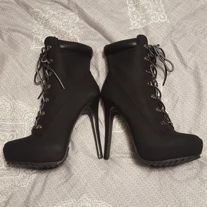 High Heel Ankle Boots Sz 9